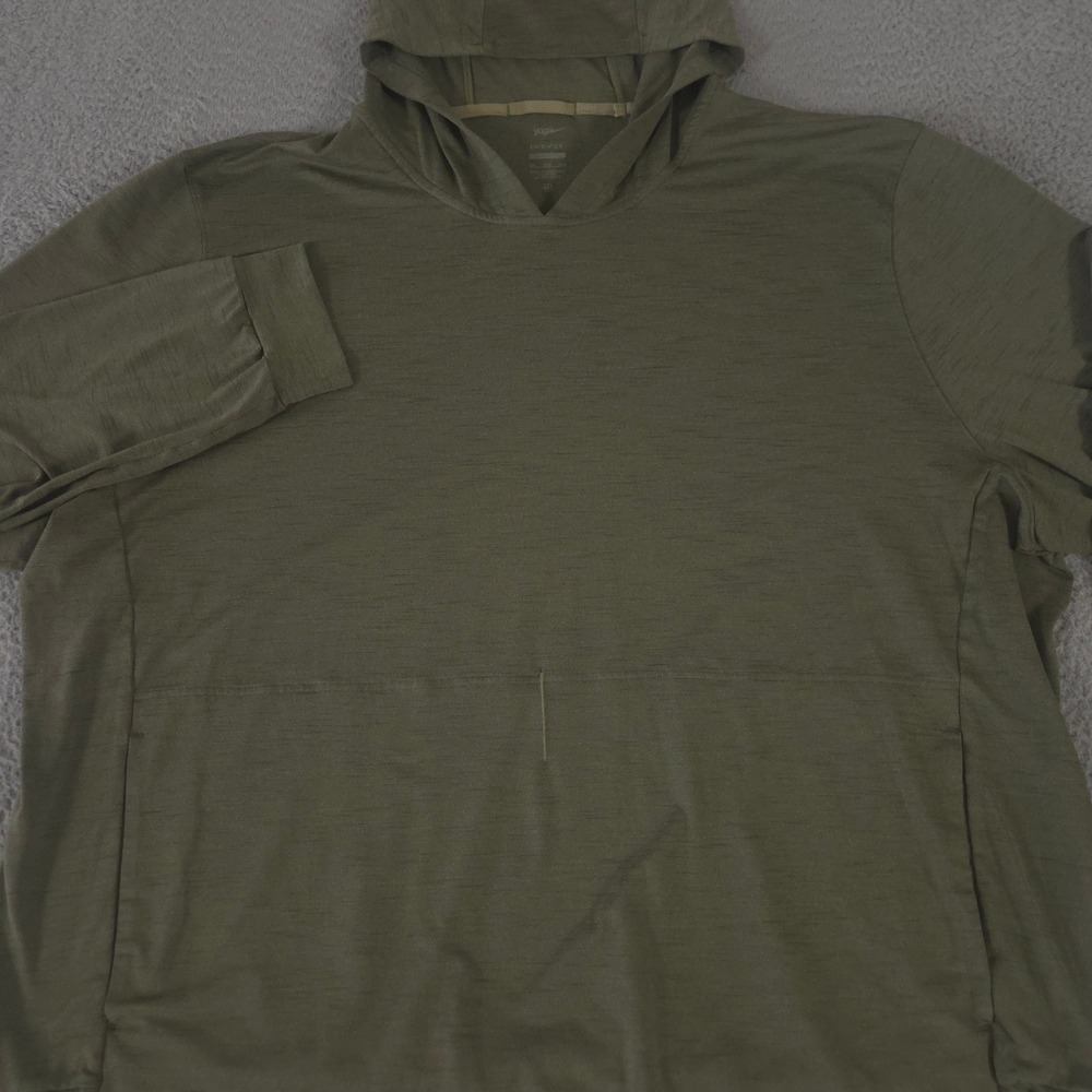 Nike Hoodie Mens 3XL Green Yoga Dri-FIT Lightweight Pullover Activewear Stretch